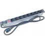 Wirewin NVL8 UPS 19 pulgadas 1U regleta PDU para rack con 8 tomas Schuko, 16A, negro
