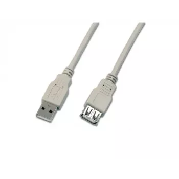 Wirewin cable alargador USB 2.0 A macho a A hembra 5 m gris USB A-A MF 5.0 GR