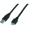 Wirewin USB 3.0 A-MB MM 0.5 SW - cable USB-A a Micro-B de 0,5 m, negro