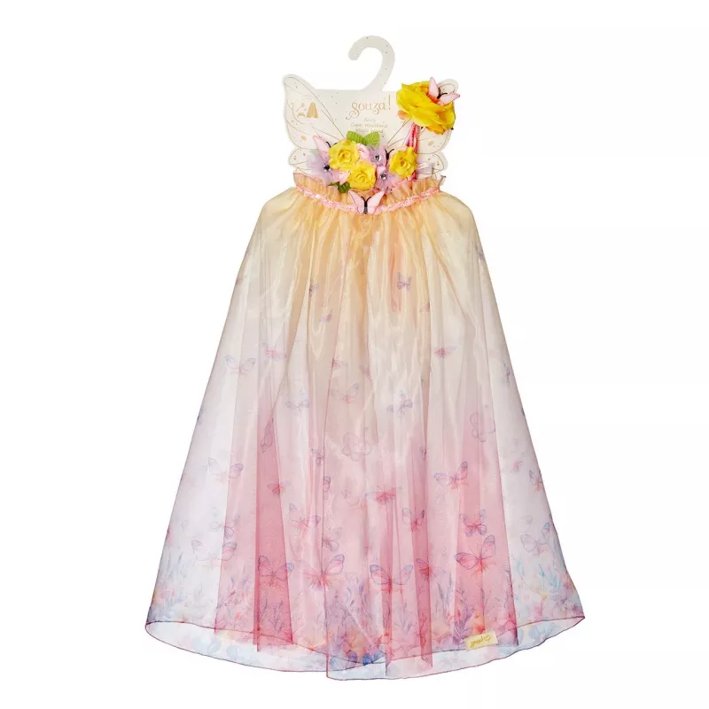 Souza! Set de disfraz de mariposa con capa, diadema y varita mágica Danae 5-7 años