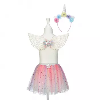 Souza! Set de disfraz Celestia – falda, diadema y alas para niñas 5-7 años