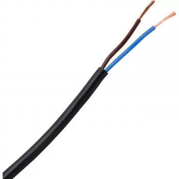 HEINRICH KOPP H03VV-F 2x0,75mm² cable flexible de PVC negro 10m 152210845