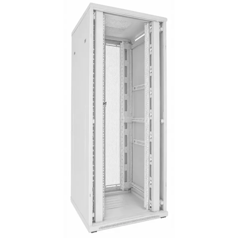 DSIT rack de servidor 47U 19 pulgadas 800x800x2200mm blanco con puertas dobles perforadas DS8847DD-W