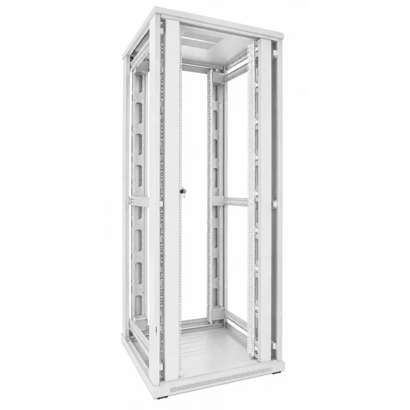 DSIT rack de servidor 47U 19 pulgadas 800x800x2200mm blanco con puertas dobles perforadas DS8847DD-W