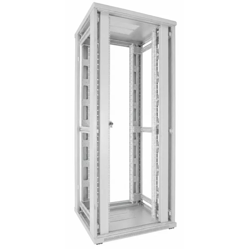 DSIT armario rack de servidor 42U 19 pulgadas 800x800x2000mm blanco, puertas dobles perforadas frontal y trasera DS8842DD-W