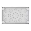 Eaton F3A-2K-M50/16-1 placa de brida IP55 material aislante gris EP-501502