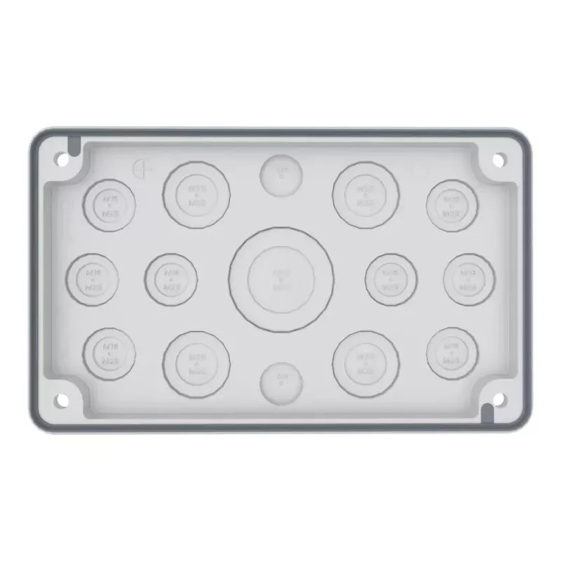 Eaton F3A-2K-M50/16-1 placa de brida IP55 material aislante gris EP-501502