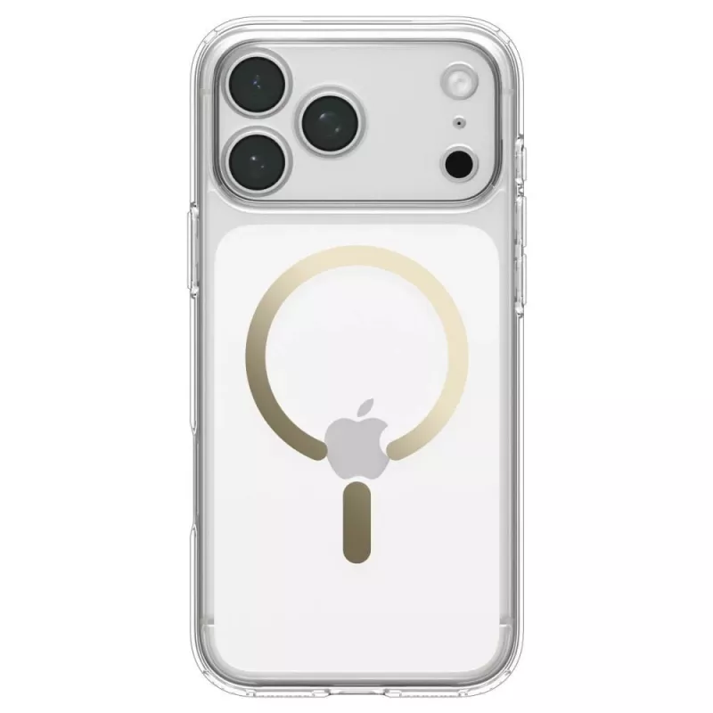 SPIGEN funda Ultra Hybrid MagSafe para iPhone 17 Pro Max / 18 Pro Max – transparente/oro