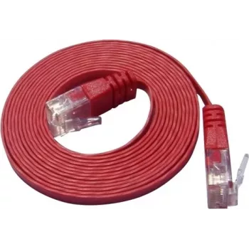 Wirewin Cat.6 cable patch Slim U/UTP 0,1 m rojo PKW-SLIM-KAT6 0.1 RT