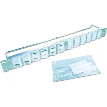 Wirewin panel ciego de alta calidad para 24 módulos Keystone, sistema Keystone ajustable en ángulo 0° o 45° (WKS PANEL 24 DYN ANG)