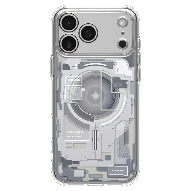 SPIGEN funda Ultra Hybrid MagSafe iPhone 17 Pro / 18 Pro Zero One blanca