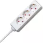 HEINRICH KOPP regleta de 3 tomas con enchufes en ángulo de 45°, cable de 3 m H05VV-F 3G1.5mm², 16A, 250V, negra 128688650