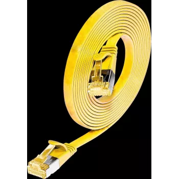 Wirewin cable de red Ethernet Cat6A Slim U/FTP plano amarillo 1 m 10Gbps PKW-STP-SLIM-K6A 1.0 GE