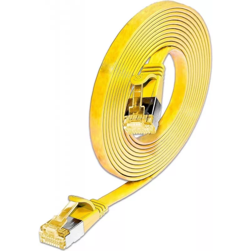Wirewin cable de red Ethernet Cat6A Slim U/FTP plano amarillo 1 m 10Gbps PKW-STP-SLIM-K6A 1.0 GE