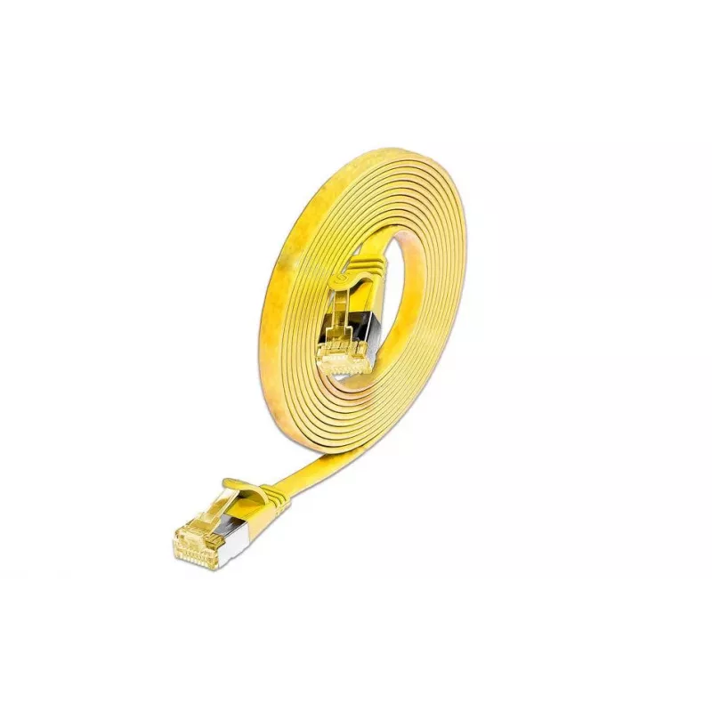 Wirewin cable de red Ethernet Cat6A Slim U/FTP plano amarillo 1 m 10Gbps PKW-STP-SLIM-K6A 1.0 GE