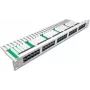 Wirewin panel ISDN de 50 puertos, 1U, gris claro patch panel (PANEL TEL 50)
