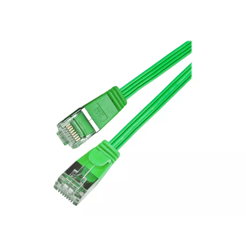 Wirewin Cable de red Slim Cat.6, STP (PIMF), 0,1 m, verde PKW-STP-SLIM-KAT6 0.1 GN