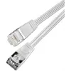 Wirewin Triotronik Cable de red Ethernet Slim Cat6 U/FTP de 0,15 m, conector RJ45 macho a macho, blanco (PKW-STP-SLIM-KAT6 0.15 WS)
