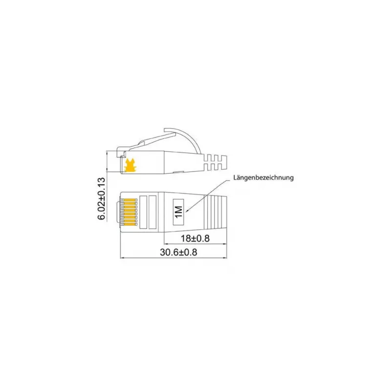 Wirewin Triotronik Cable de red Ethernet Slim Cat6 U/FTP de 0,15 m, conector RJ45 macho a macho, blanco (PKW-STP-SLIM-KAT6 0.15 WS)