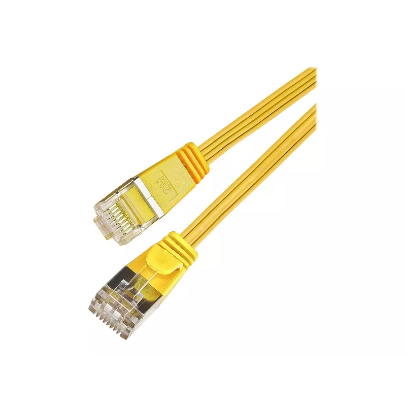 Wirewin Cable de red SLIM Cat.6, STP(PIMF), 0,75 m, amarillo (PKW-STP-SLIM-KAT6 0.75 GE)