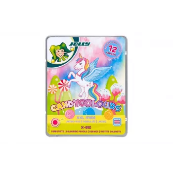 JOLLY X-BIG CANDYCOLOURS Lápices de colores, colores surtidos, 12 unidades (3099-0137)