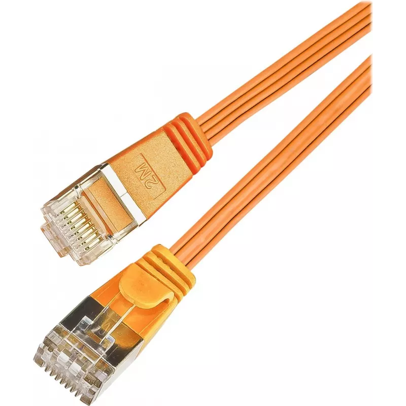 Wirewin Triotronik PKW-STP-SLIM-KAT6 5.0 OR Cable de red Ethernet Slim Cat6 U/FTP, conector RJ45 macho a macho, 5 m, naranja