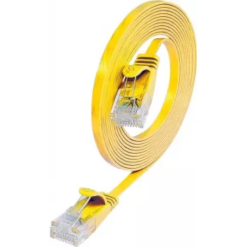 Wirewin Cable de parcheo SLIM U/UTP Cat6 amarillo 0,75 m PKW-SLIM-KAT6 0.75 GE