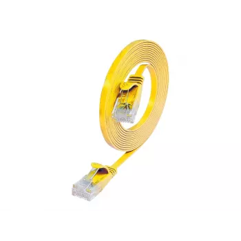 Wirewin Cable de parcheo Cat.6 SLIM U/UTP 1,5 m amarillo PKW-SLIM-KAT6 1.5 GE