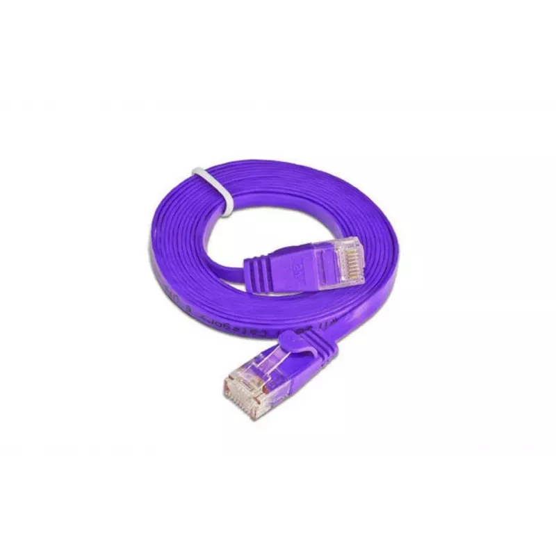 Wirewin Cable de parcheo Ethernet Cat6 U/UTP Slim, 0,1 m, violeta PKW-SLIM-KAT6 0.1 VT