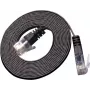Wirewin Triotronik PKW-SLIM-KAT6 10.0 SW - Cable de parcheo Ethernet Cat6 U/UTP Slim de 10 m, RJ45 conector macho a conector macho, negro