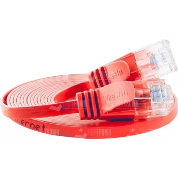Wirewin Cable de parcheo Cat.6 SLIM U/UTP 0,15 m naranja PKW-SLIM-KAT6 0.15 OR