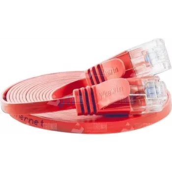 Wirewin Cable de parcheo Cat.6 Slim U/UTP 0,15 m rojo PKW-SLIM-KAT6 0.15 RT