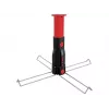 Runpotec Punta de espiga multifunción para enrollacables XBOARD, acero inoxidable, 72 mm de diámetro, 196 mm de altura (20696)