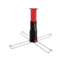 Runpotec Punta de espiga multifunción para enrollacables XBOARD, acero inoxidable, 72 mm de diámetro, 196 mm de altura (20696)