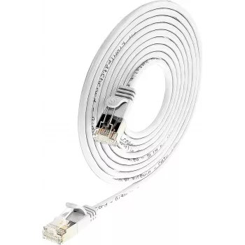 Wirewin SLIM SL6 015 WS - cable Cat.6 Slim-Light, U/FTP, 0,15 m, blanco (PKW-LIGHT-STP-K6 0.15 WS)