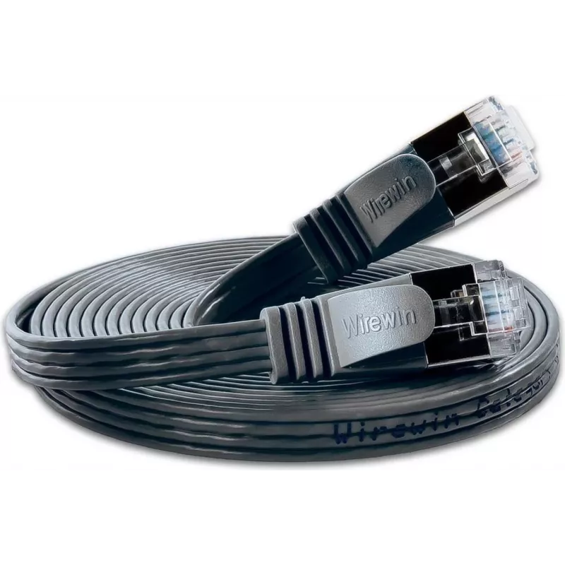 Wirewin SLIM S6 1,5 m cable de red Cat.6 Slim STP PIMF negro PKW-STP-SLIM-KAT6 1.5 SW