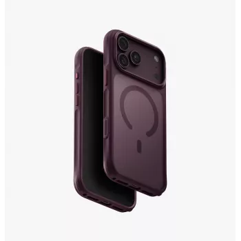UNIQ Veren MagClick funda con carga para iPhone 18 Pro Max / 17 Pro Max - Smoky Frost