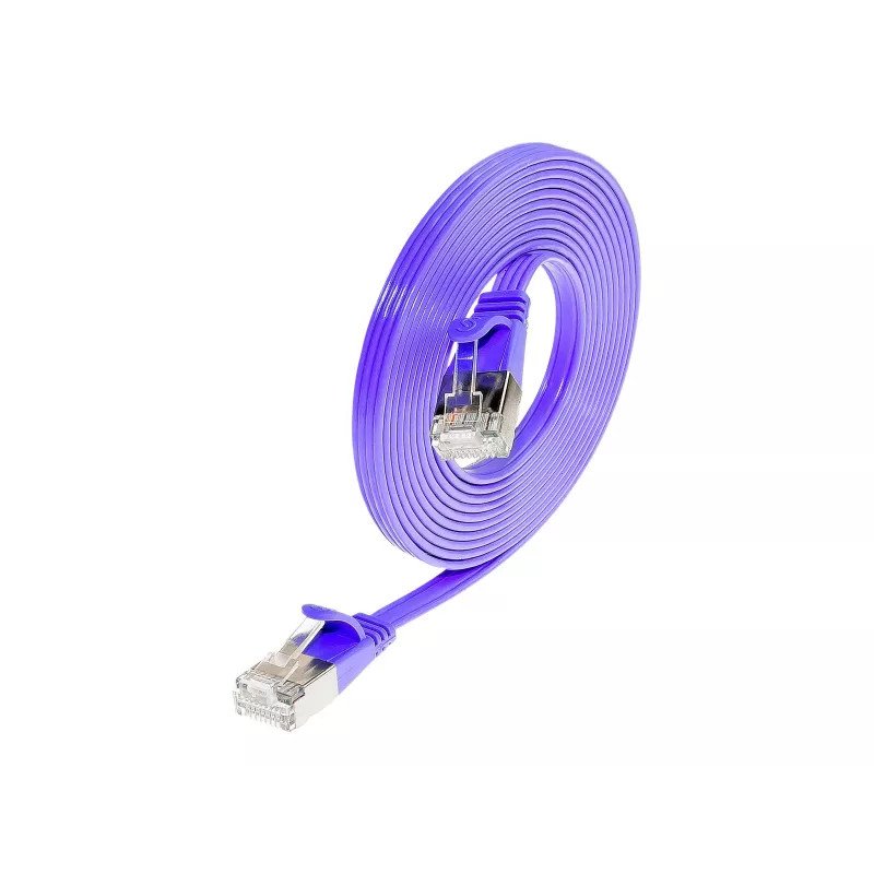 Wirewin Triotronik Cat6 U/FTP cable de red Ethernet Slim, 3 m, conector RJ-45 macho a macho, cobre, violeta PKW-STP-SLIM-KAT6 3.0 VT