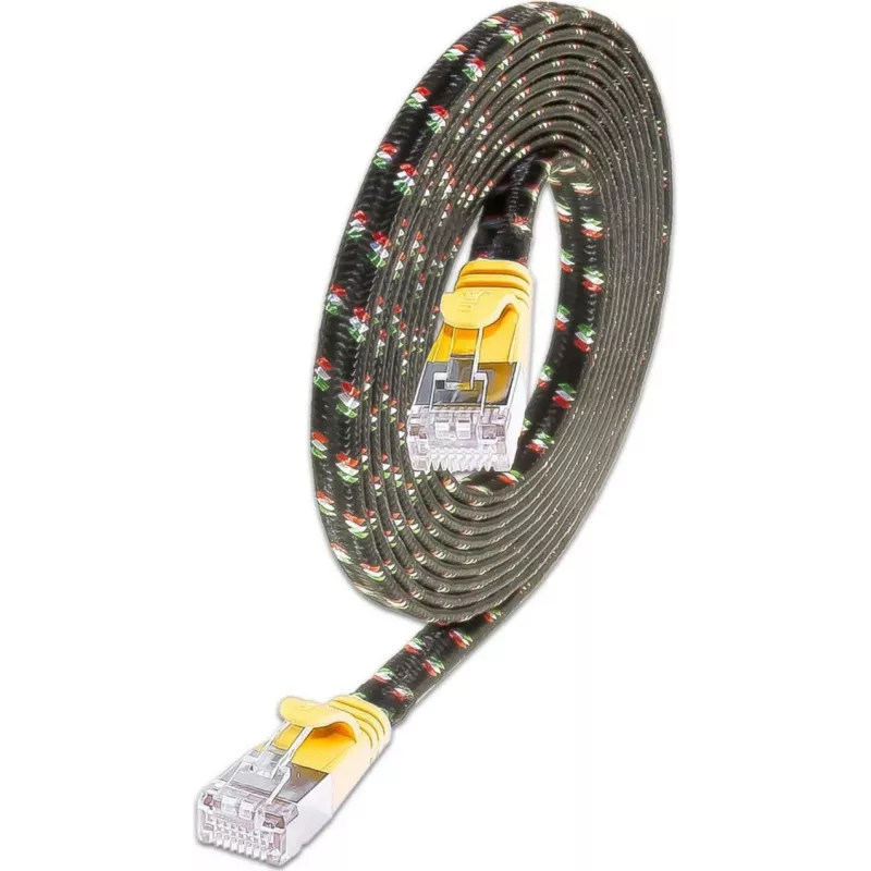 Wirewin SLIM ST6 5 GE - cable Cat.6 SLIM-Tough, F/FTP, 5,0 m, amarillo PKW-TOUGH-STP-K6 5.0 GE