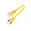 Wirewin Light Cable de red redondo U/FTP Cat 6a Amarillo 0,1m Slim, apantallado, PoE, cable fino flexible para aplicaciones especiales (PKW-LIGHT-STP-K6A 0.1 GE)