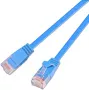 Wirewin Triotronik Cat6 U/FTP Cable de red Ethernet Slim, 0,75m, conector RJ45 macho a macho, Azul PKW-STP-SLIM-KAT6 0.75 BL