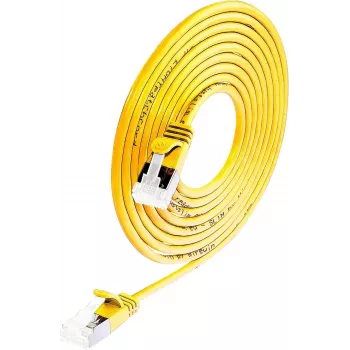 Wirewin Cat 6a U/FTP Cable de red Ethernet Slim, Amarillo, 0,5 m PKW-LIGHT-STP-K6A 0.5 GE