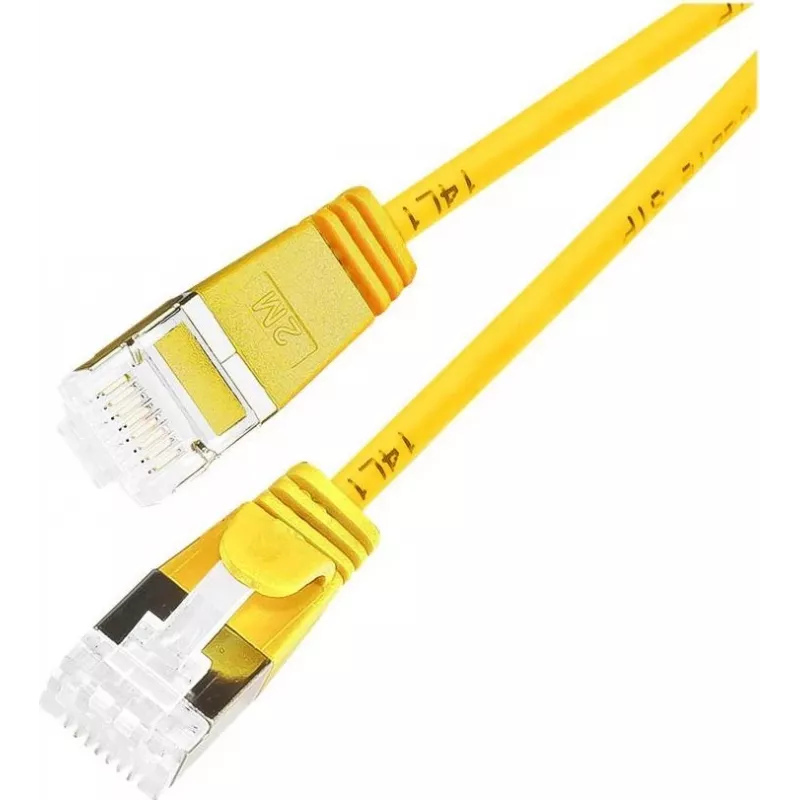 Wirewin Cat 6a U/FTP Cable de red Ethernet Slim, Amarillo, 0,5 m PKW-LIGHT-STP-K6A 0.5 GE