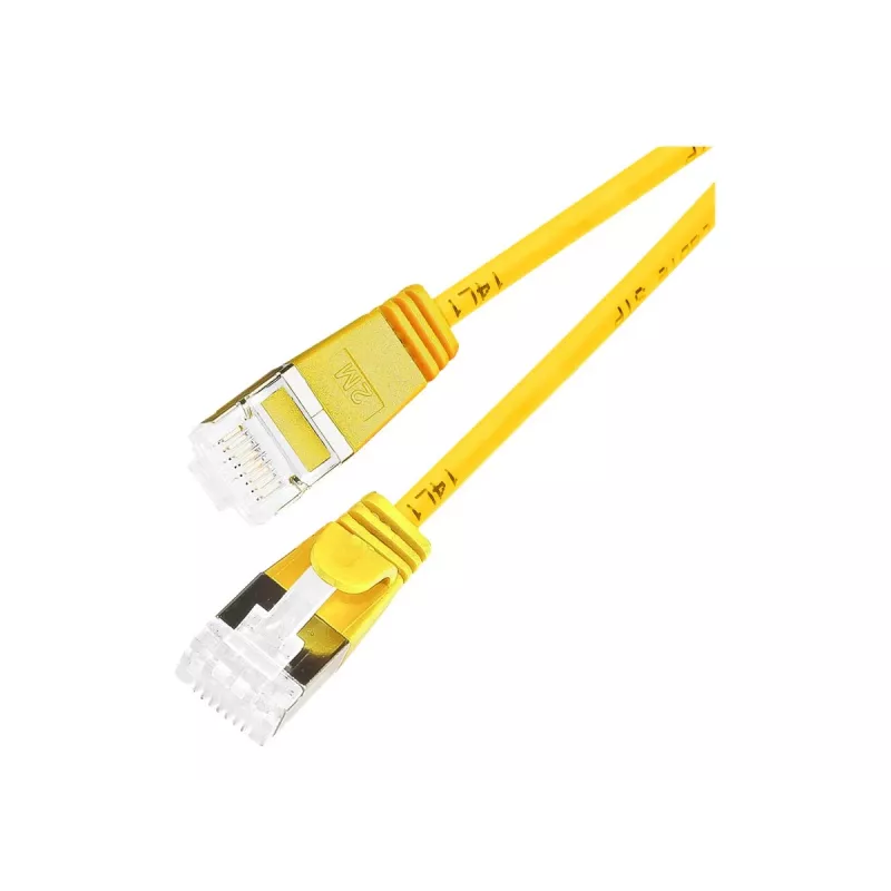 Wirewin Slim Round U/FTP Cat 6a Cable de red, 7,0 m, Amarillo, PoE, 10 Gbps PKW-LIGHT-STP-K6A 7.0 GE