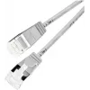 Wirewin PKW-LIGHT-STP-K6A 5.0 Cat 6a U/FTP Slim Round Cable de conexión, PoE, 5 m, gris