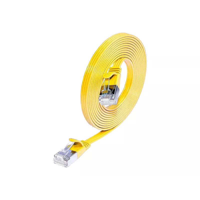 Wirewin Triotronik Cat6 U/FTP Cable de red, 20 m, conector RJ45 macho a macho, Amarillo PKW-STP-SLIM-KAT6 20.0 GE