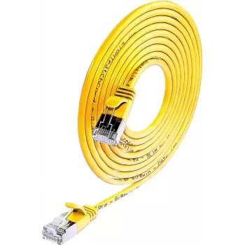 Wirewin Triotronik Cable de parcheo Ethernet F/UTP Cat6a, 1,5 m, conector macho RJ-45 a conector macho, amarillo PKW-LIGHT-STP-K6 1.5 GE