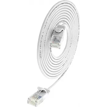 Wirewin SLIM UL6 1 WS - Cable Slim-Light Cat.6, U/UTP, 1,0 m, blanco (PKW-LIGHT-K6 1.0 WS)