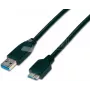 Wirewin USB 3.0 A-MB MM 3.0 SW - Cable USB-A a Micro-B de 3m, negro