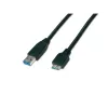 Wirewin USB 3.0 A-MB MM 3.0 SW - Cable USB-A a Micro-B de 3m, negro